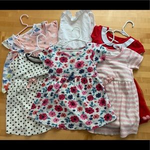 5 dresses and two tunic tees all 4T lot